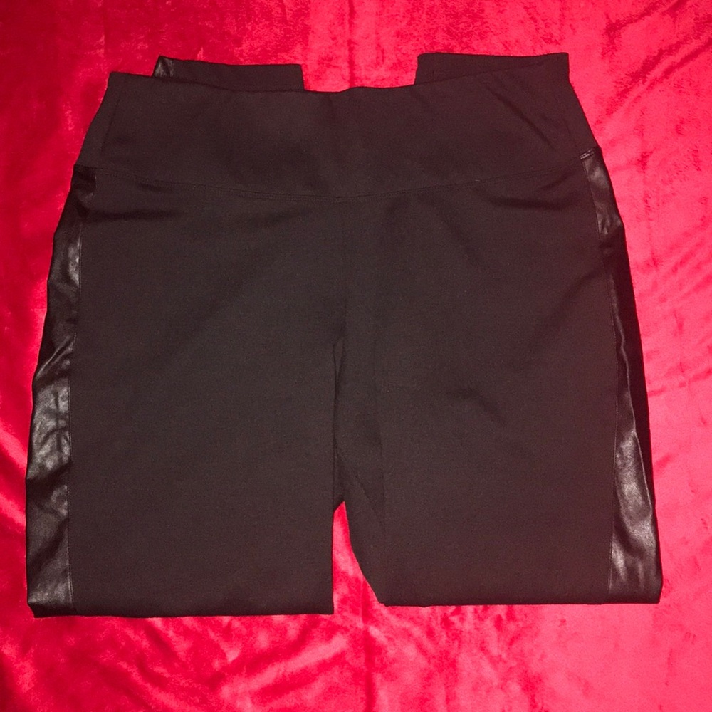 Apt. 9 Ladies Pull-on Ponte, Tuxedo Leggings, XL